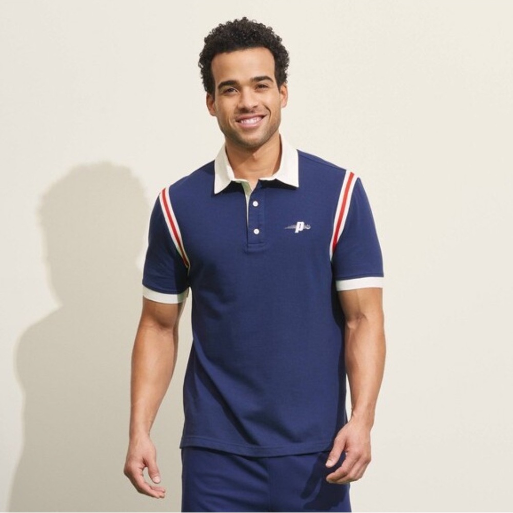 New! Prince Men's Navy Polo Shirt